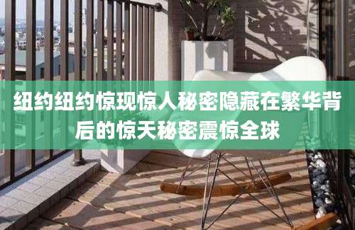 纽约纽约惊现惊人秘密隐藏在繁华背后的惊天秘密震惊全球