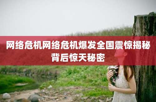 网络危机网络危机爆发全国震惊揭秘背后惊天秘密