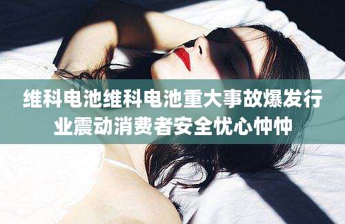 维科电池维科电池重大事故爆发行业震动消费者安全忧心忡忡