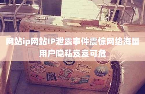 网站ip网站IP泄露事件震惊网络海量用户隐私岌岌可危