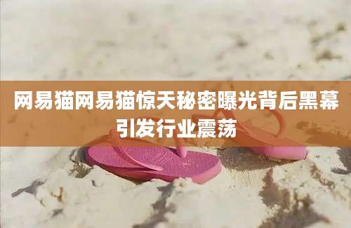 网易猫网易猫惊天秘密曝光背后黑幕引发行业震荡