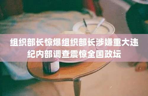 组织部长惊爆组织部长涉嫌重大违纪内部调查震惊全国政坛