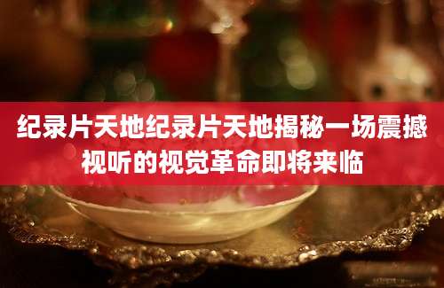 纪录片天地纪录片天地揭秘一场震撼视听的视觉革命即将来临