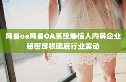 网易oa网易OA系统爆惊人内幕企业秘密尽收眼底行业震动