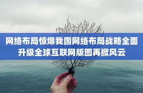 网络布局惊爆我国网络布局战略全面升级全球互联网版图再掀风云