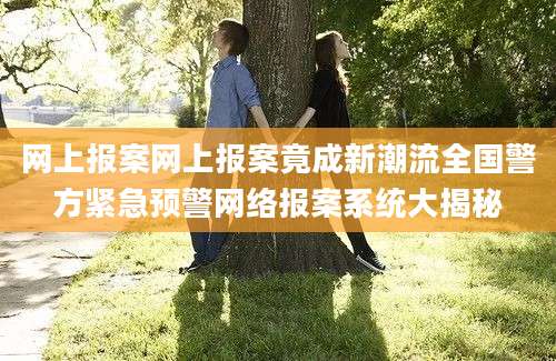 网上报案网上报案竟成新潮流全国警方紧急预警网络报案系统大揭秘