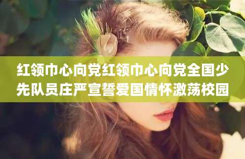 红领巾心向党红领巾心向党全国少先队员庄严宣誓爱国情怀激荡校园