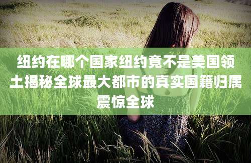 纽约在哪个国家纽约竟不是美国领土揭秘全球最大都市的真实国籍归属震惊全球