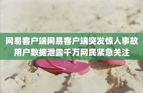 网易客户端网易客户端突发惊人事故用户数据泄露千万网民紧急关注