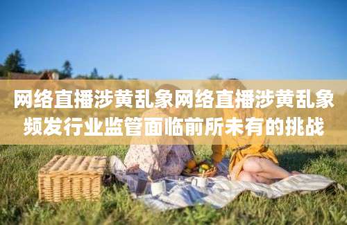 网络直播涉黄乱象网络直播涉黄乱象频发行业监管面临前所未有的挑战